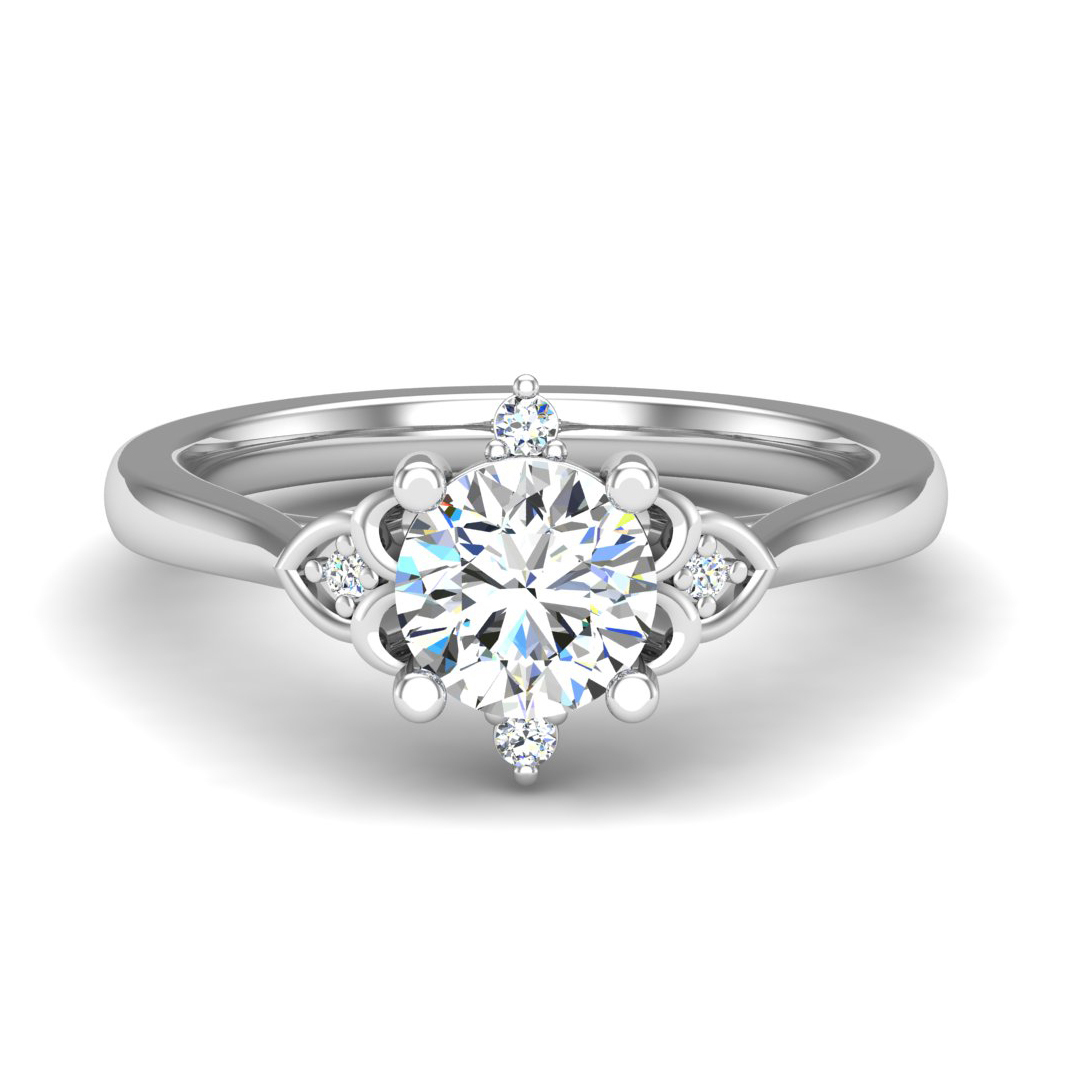 Aspen Art Deco Engagement Ring